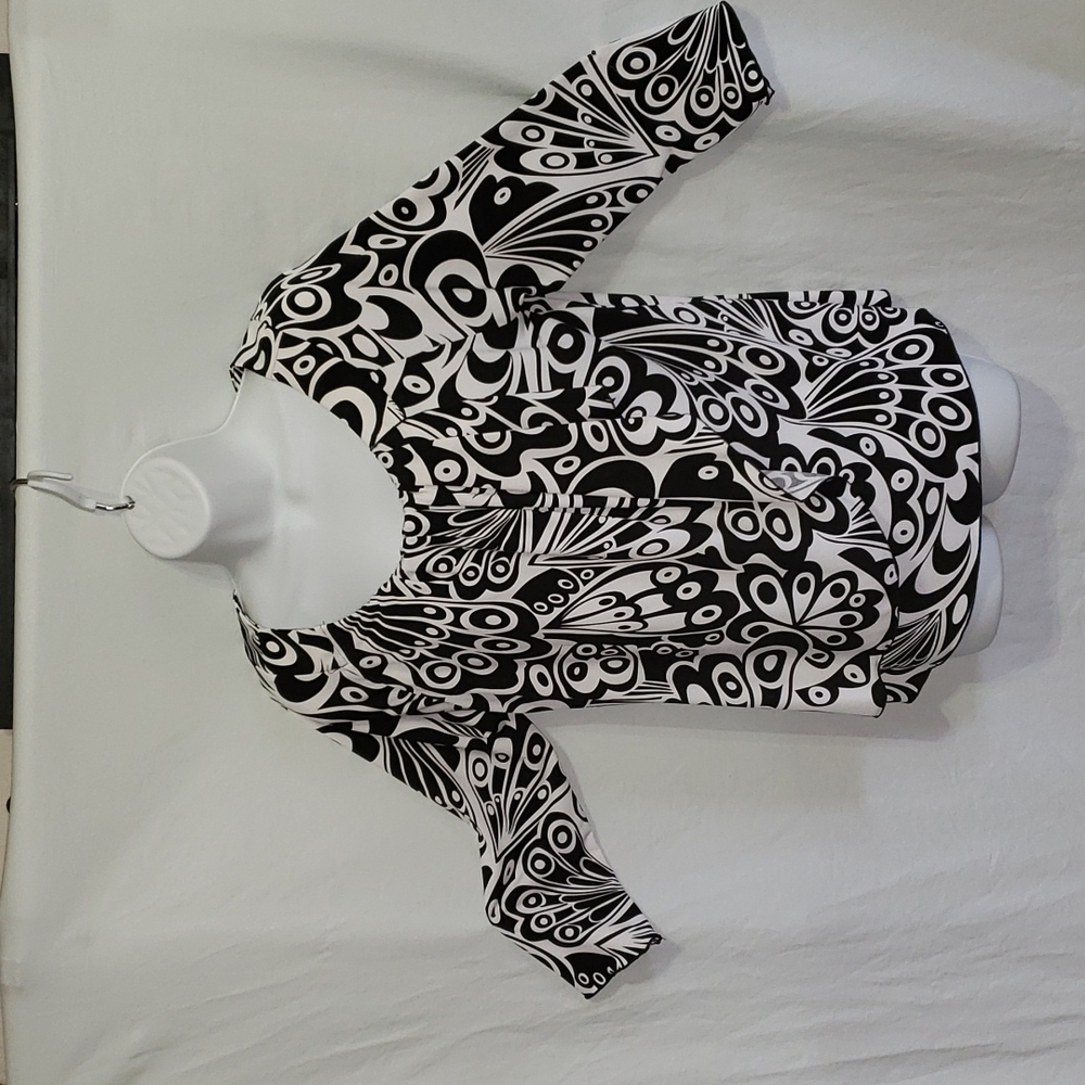 Passports faux wrap style top